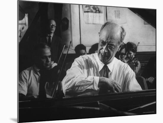 Pianist Rudolf Serkin-Gjon Mili-Mounted Premium Photographic Print