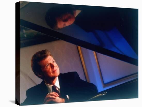 Pianist Van Cliburn Sitting at Steinway Piano at Plaza Hotel-Ted Thai-Stretched Canvas
