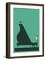 Pianist with Perched Bird-null-Framed Art Print