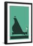 Pianist with Perched Bird-null-Framed Art Print