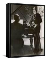 Piano 1930s-null-Framed Stretched Canvas