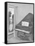 PIANO #2 BW-ALLAYN STEVENS-Framed Stretched Canvas