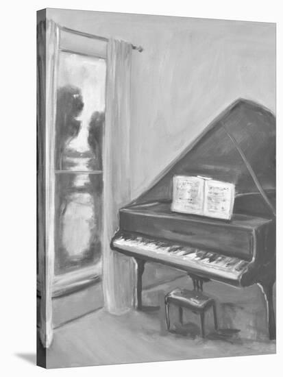 PIANO #2 BW-ALLAYN STEVENS-Stretched Canvas