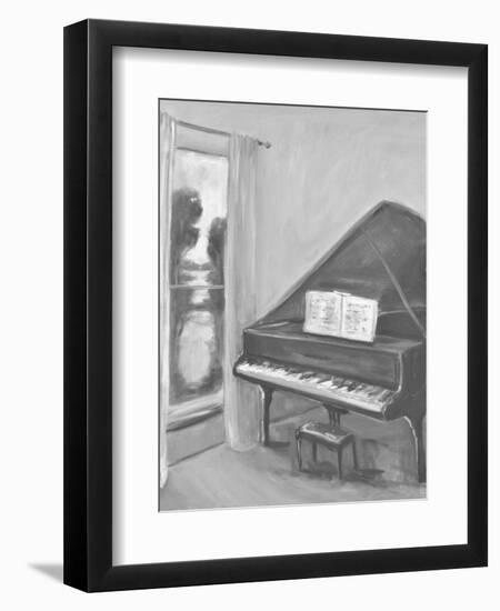 PIANO #2 BW-ALLAYN STEVENS-Framed Art Print