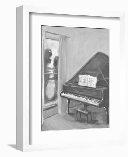 PIANO #2 BW-ALLAYN STEVENS-Framed Art Print
