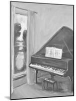 PIANO #2 BW-ALLAYN STEVENS-Mounted Art Print