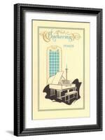 Piano Advertisement-null-Framed Art Print