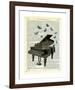Piano & Butterflies-Marion Mcconaghie-Framed Giclee Print