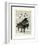 Piano & Butterflies-Marion Mcconaghie-Framed Art Print