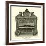 Piano, Ebony Case, by Hallett, Davis and Company-null-Framed Giclee Print