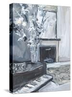 PIANO & FIREPLACE-ALLAYN STEVENS-Stretched Canvas