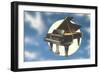 Piano Floating in Space-null-Framed Art Print