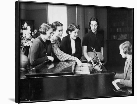 Piano Girls-null-Framed Photographic Print