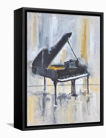 PIANO IN GOLD #2-ALLAYN STEVENS-Framed Stretched Canvas