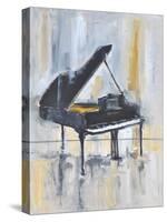 PIANO IN GOLD #2-ALLAYN STEVENS-Stretched Canvas