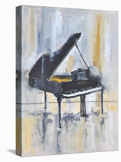 PIANO IN GOLD #2-ALLAYN STEVENS-Stretched Canvas