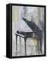 Piano in Gold I-Allayn Stevens-Framed Stretched Canvas