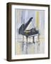 Piano in Gold II-Allayn Stevens-Framed Art Print