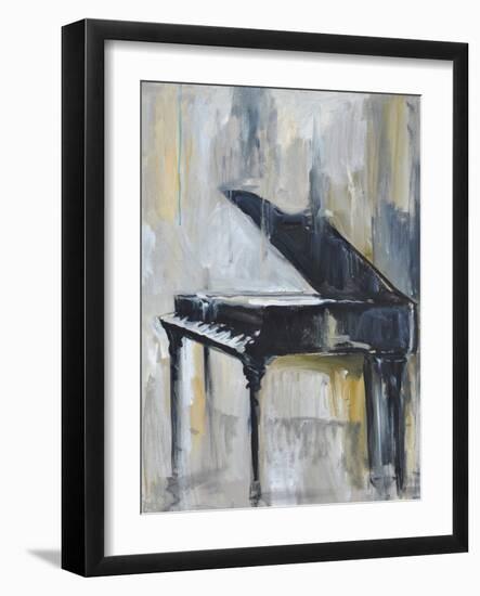 PIANO IN GOLD-ALLAYN STEVENS-Framed Art Print