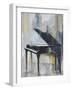 PIANO IN GOLD-ALLAYN STEVENS-Framed Art Print