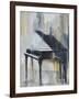 PIANO IN GOLD-ALLAYN STEVENS-Framed Art Print