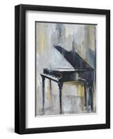 PIANO IN GOLD-ALLAYN STEVENS-Framed Art Print