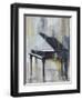 PIANO IN GOLD-ALLAYN STEVENS-Framed Art Print