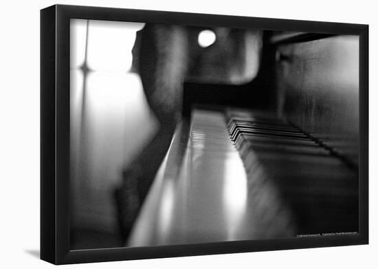 Piano Keys b/w-null-Framed Poster