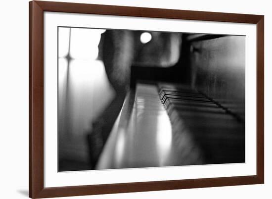 Piano Keys b/w-null-Framed Photo