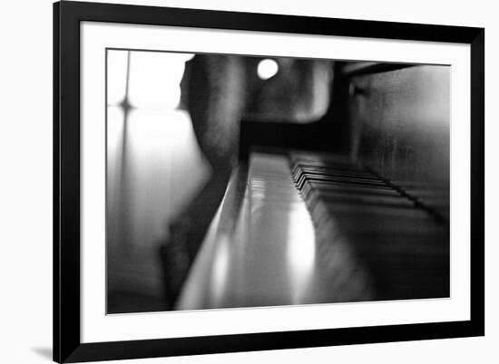 Piano Keys b/w-null-Framed Photo