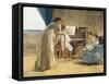 Piano Lesson, 1866-1867-Adriano Cecioni-Framed Stretched Canvas