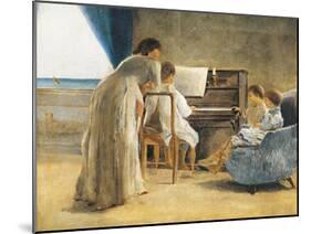 Piano Lesson, 1866-1867-Adriano Cecioni-Mounted Giclee Print