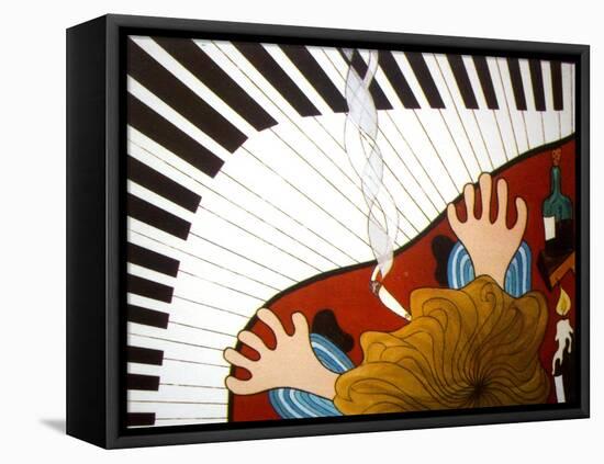 Piano man, 2001-Timothy Nathan Joel-Framed Stretched Canvas