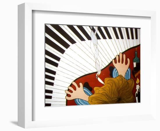 Piano man, 2001-Timothy Nathan Joel-Framed Giclee Print