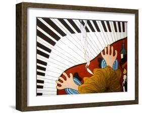 Piano man, 2001-Timothy Nathan Joel-Framed Giclee Print