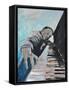 PIANO MAN-ALLAYN STEVENS-Framed Stretched Canvas