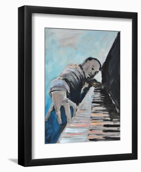 PIANO MAN-ALLAYN STEVENS-Framed Art Print