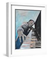 PIANO MAN-ALLAYN STEVENS-Framed Art Print