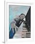 PIANO MAN-ALLAYN STEVENS-Framed Art Print