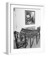 Piano on Which Composer Wolfgang A. Mozart Played from 1780 Until His Death in 1791-null-Framed Photographic Print