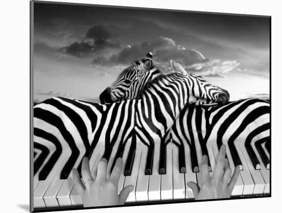 Piano Peace-Thomas Barbey-Mounted Giclee Print