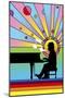 Piano Player 1-Howie Green-Mounted Premium Giclee Print