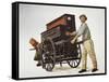 Piano Player-Scipione Pulzone-Framed Stretched Canvas