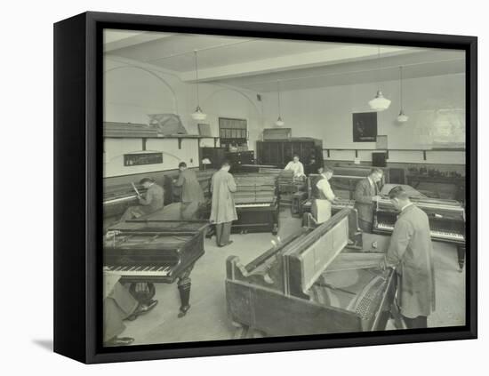 Piano Repairing Class, Northern Polytechnic, London, 1930-null-Framed Stretched Canvas