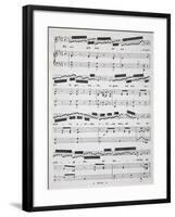 Piano Sheet Music for Beautiful Miller-Woman, Variation by Angelica Catalani-null-Framed Giclee Print