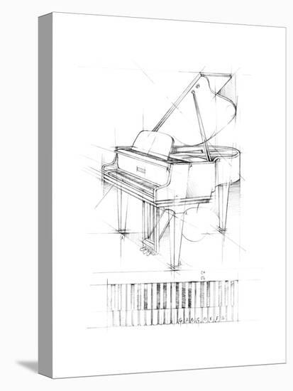 Piano Sketch-Ethan Harper-Stretched Canvas