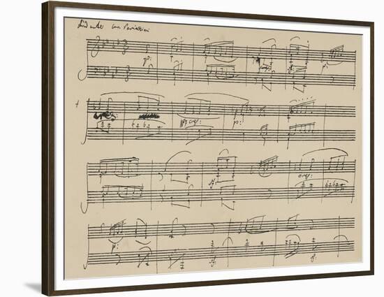 Piano Sonata Opus 26-null-Framed Premium Photographic Print