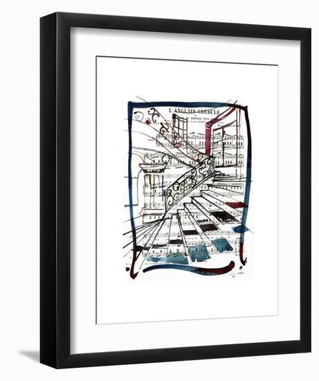 Piano-steps-Cyril Réguerre -Framed Art Print