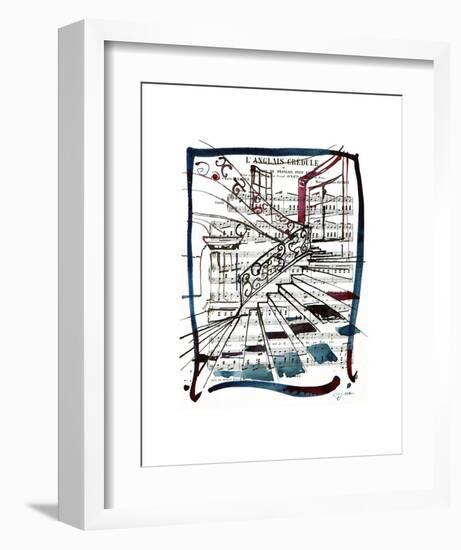 Piano-steps-Cyril Réguerre -Framed Art Print