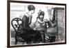 Piano Teacher and Pupil, 1915-G. Jenkins-Framed Art Print